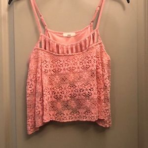 Caged boho crop top